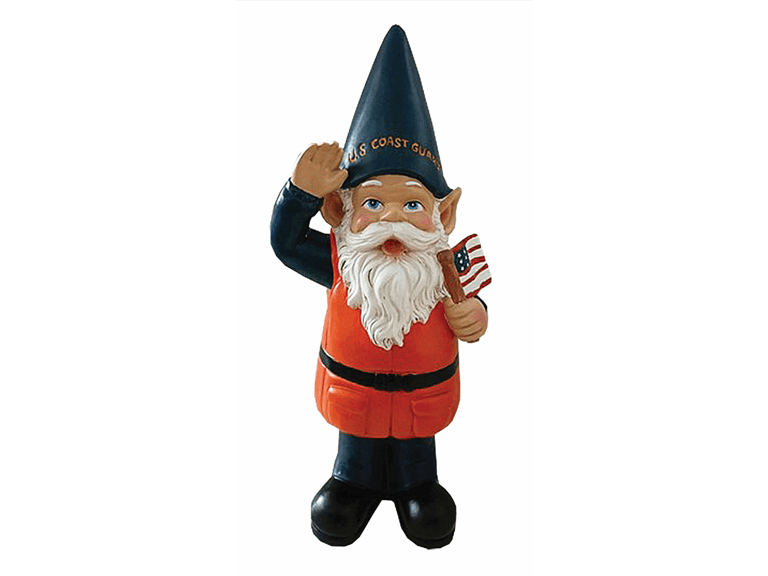 12" Coast Guard Gnome, Orange - Image 1