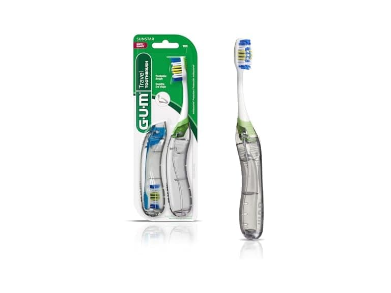GUM Folding Toothbrush + Tongue Cleaner - Image 1