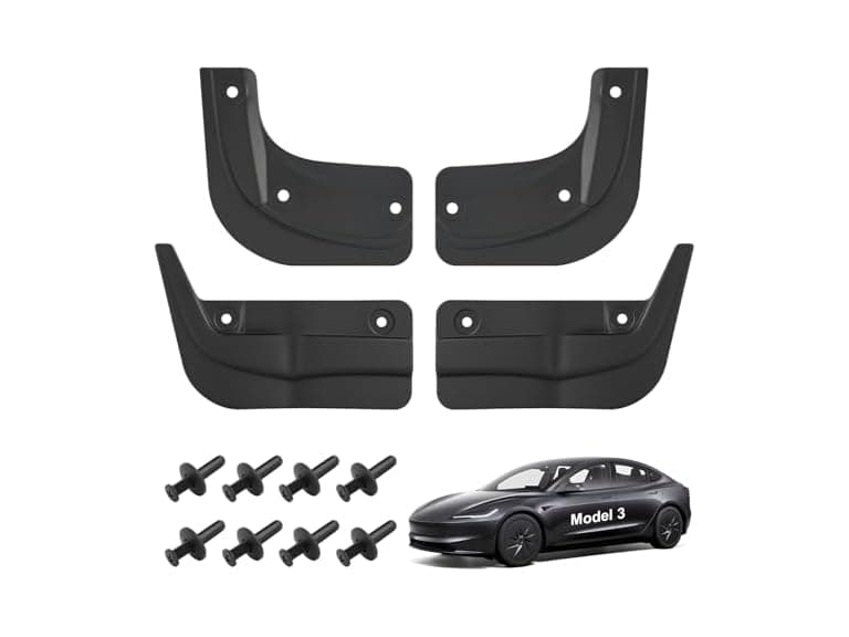 Safotad Mud Flaps for 2024-2025 Tesla Model 3 - Image 1