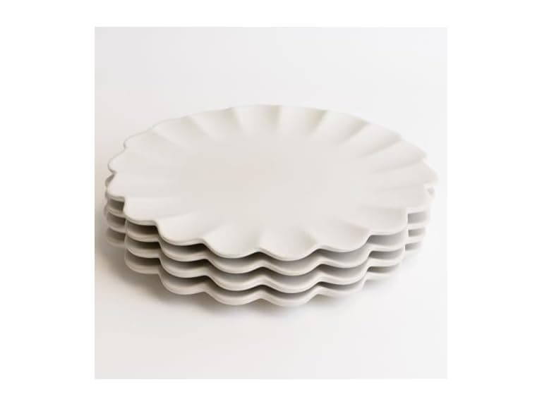 LEMIEUX ET CIE Dhalia 4-Piece Dinner Plate Set White - Image 1