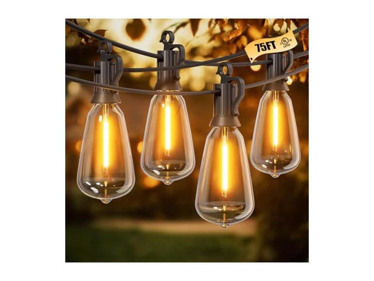 Brightown Outdoor String Lights, 75FT - Image 1
