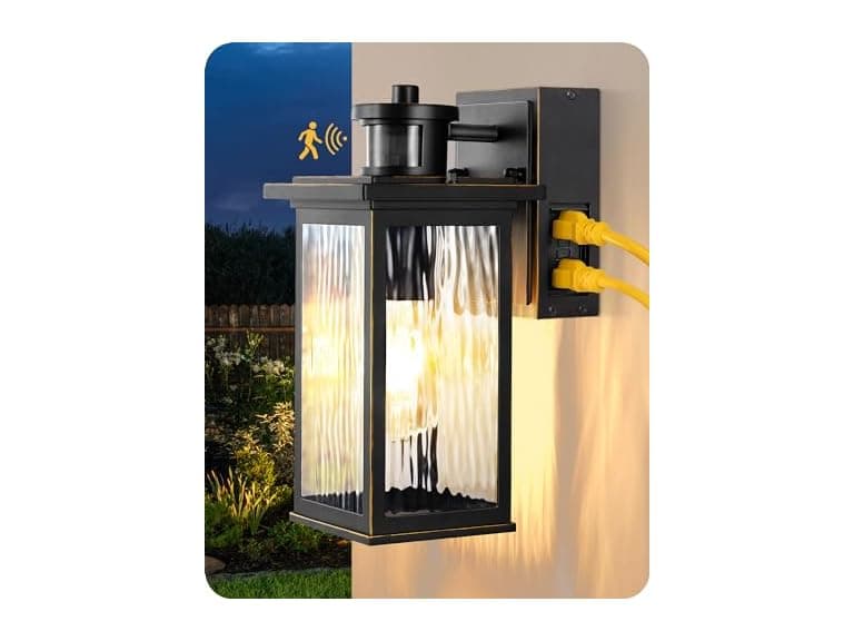 Outdoor Wall Light W/Motion Sensor - Image 1