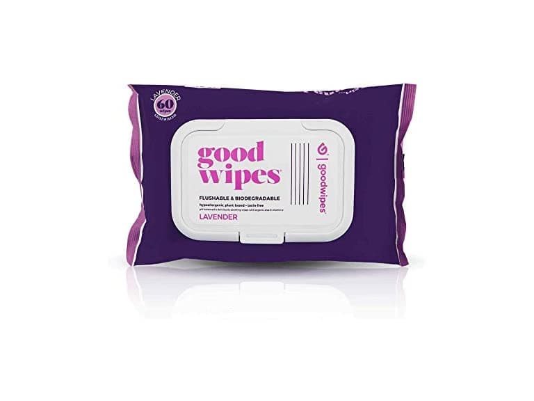 Goodwipes Flushable Butt Wipes Lavender (60 Ct)
