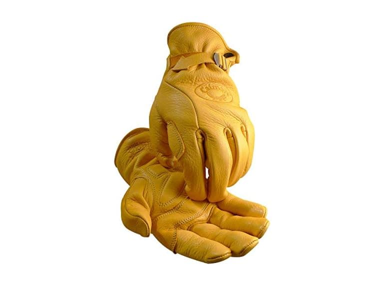 Caiman Genuine Elk Grain Leather Driver Gloves - Image 1