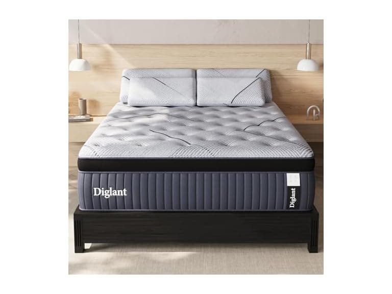 DIGLANT Medium Firm Hybrid Queen Mattress - Image 1