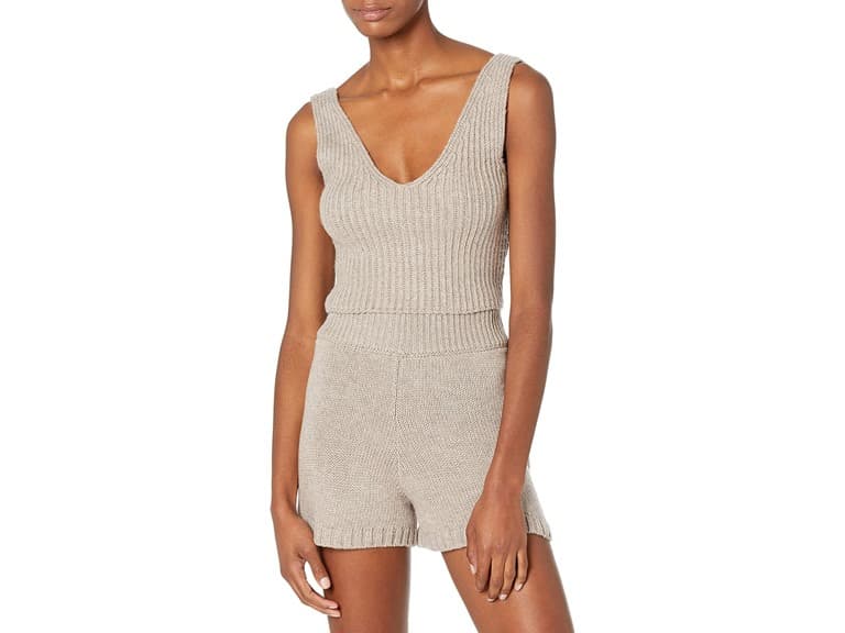 The Drop Sylvie Double V-neck Textured - Image 1