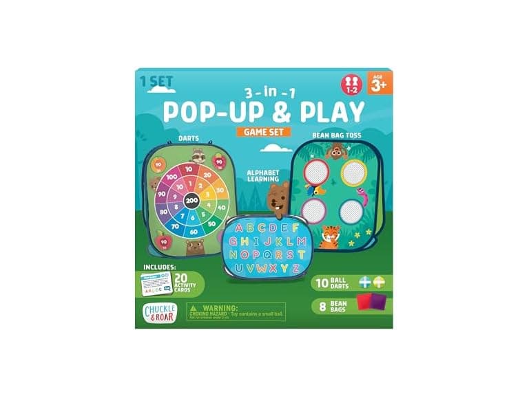 Chuckle & Roar - 3-in-1 Pop Up and Play Game Set - Image 1