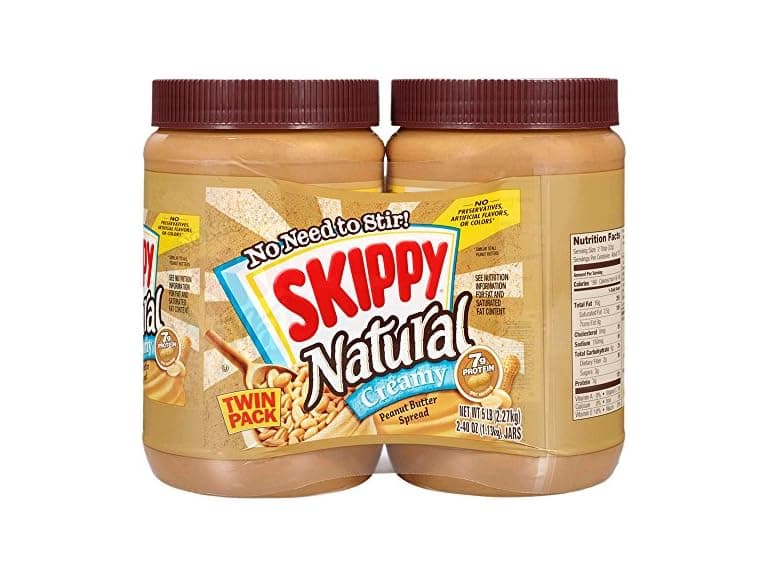 2PK SKIPPY Natural Peanut Butter Creamy Twin Pack, 40 Ounces - Image 1