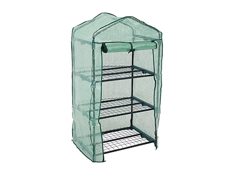 Sunnydaze HGH-925 3 Tier Mini Greenhouse- Green - Image 1