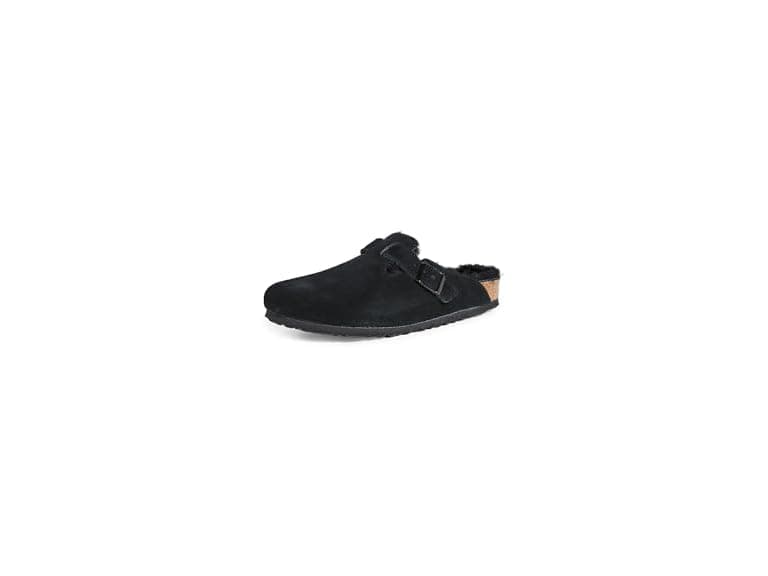 Boston Shearling - Black/Black Suede Shearling - Image 1