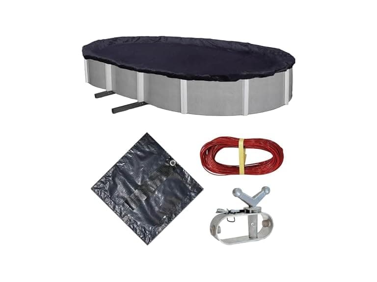 Blue Wave Bronze 8-Year 15 ft x 30 ft Oval Above Ground Pool Cover - Image 1
