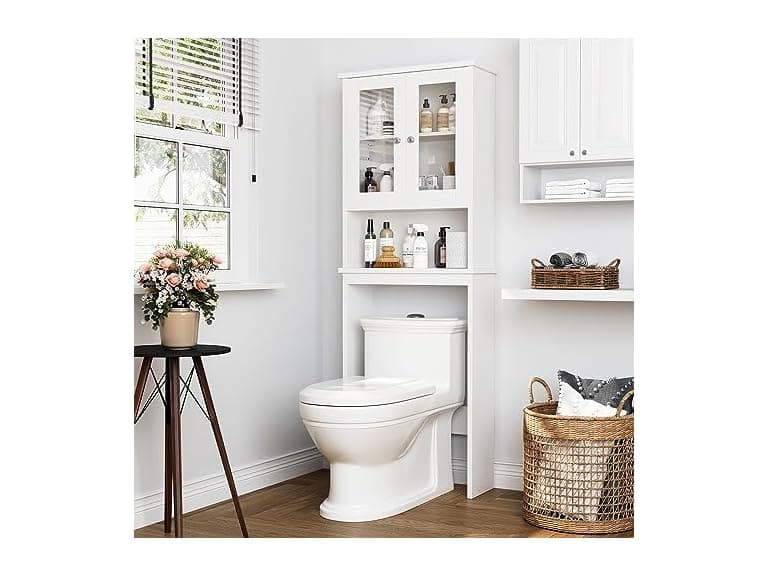 Over The Toilet Storage Cabinet White - Image 1