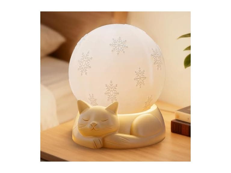 WISUCL Touch Control Rotating Cat Lamp - Image 1
