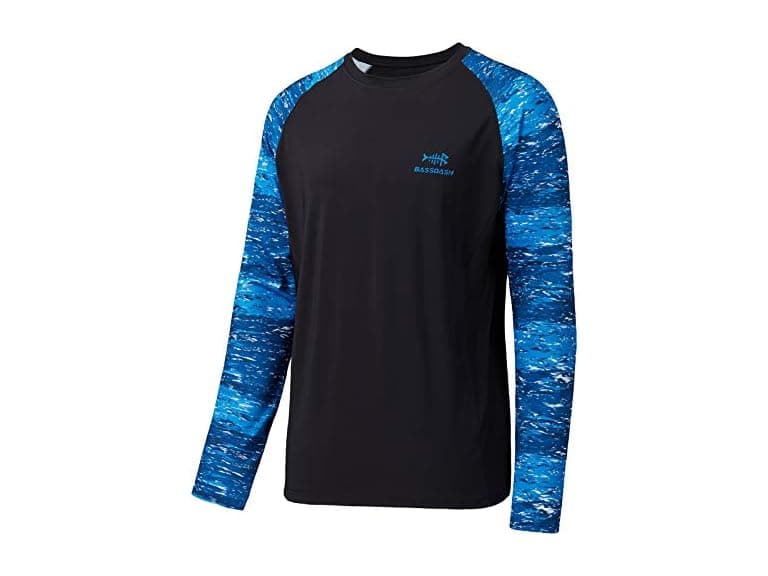 Bassdash Men (S) UPF Fishing Tee Long Sweatshirts - Image 1