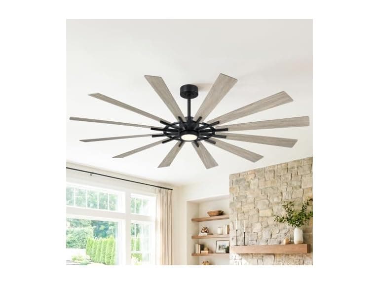 Parrot Uncle 72 Inch Large Windmill Ceiling Fan - Image 1