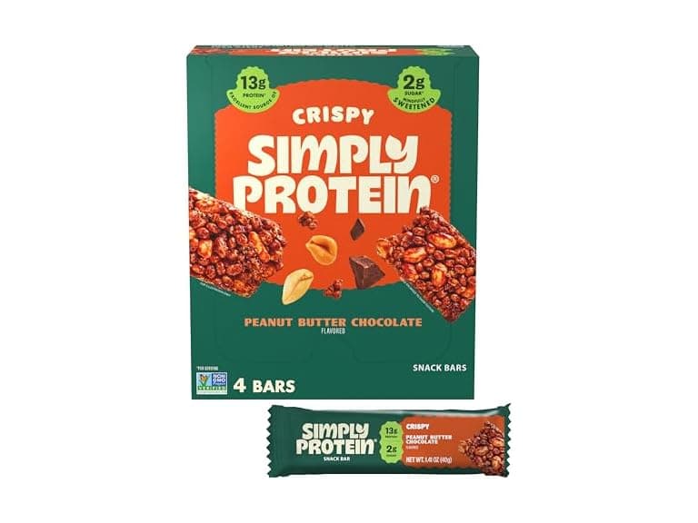Simply Protein PB Chocolate Bars, 4pk - Image 1