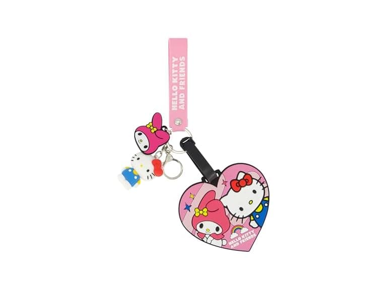 FUL Hello Kitty 2-Piece Suitcase ID Tag and 3D Lanyard Set  - Image 1