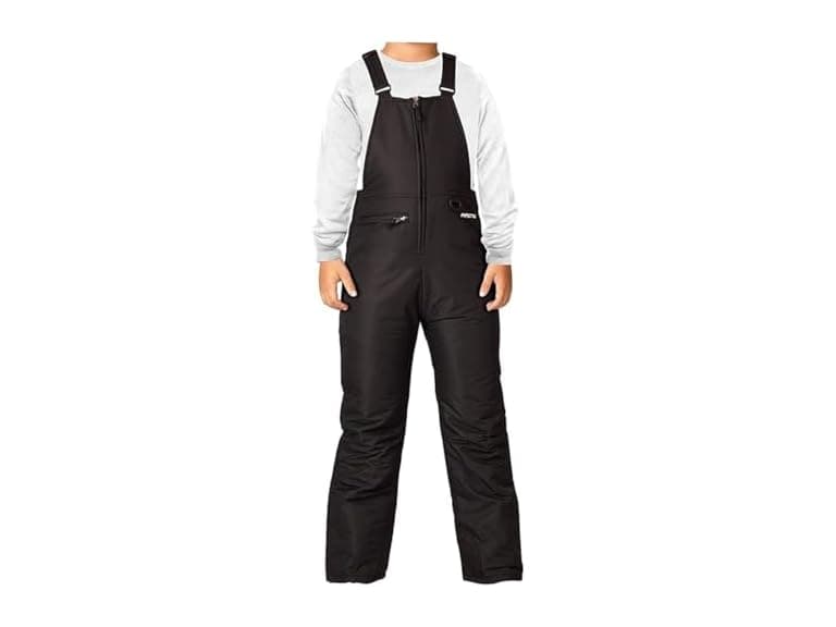 Arctix Kids Snow Bib Overalls, Black M - Image 1