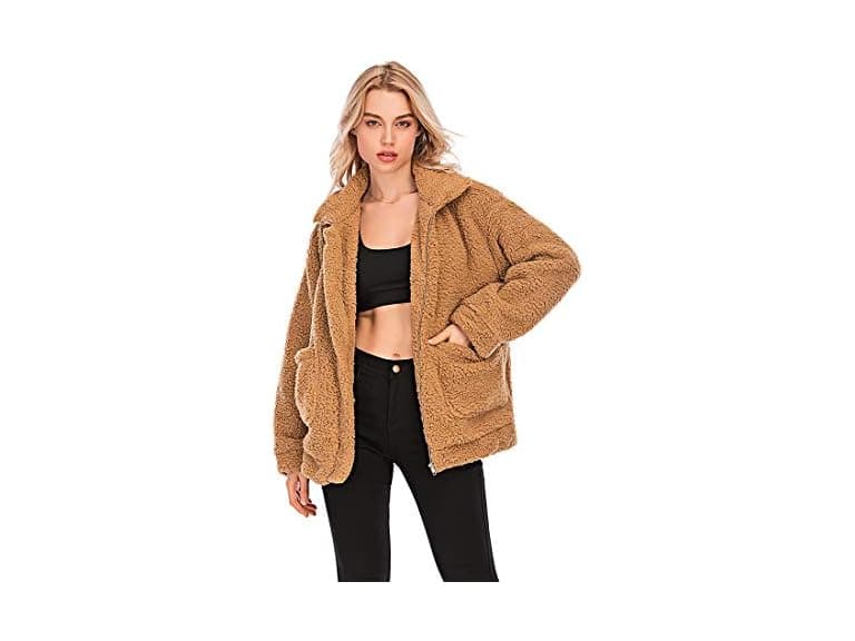 YYW Women (XL) Jackets Casual Fleece Fuzzy Coat - Image 1