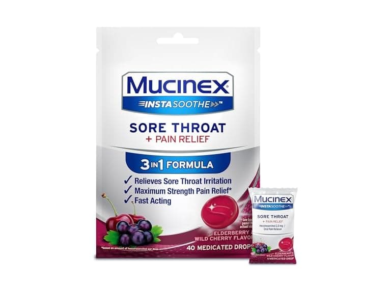 Mucinex Throat Lozenges 40ct - Image 1