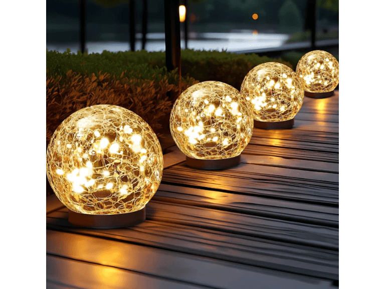 6PK Hakol BH-706 Solar Globe Lights Outdoor