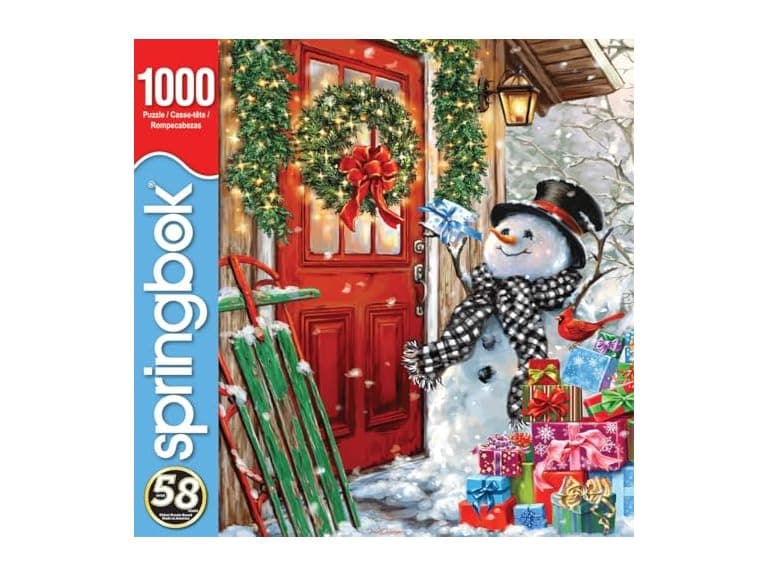 Springbok Delivering Gifts 1000 Piece Puzzle - Image 1