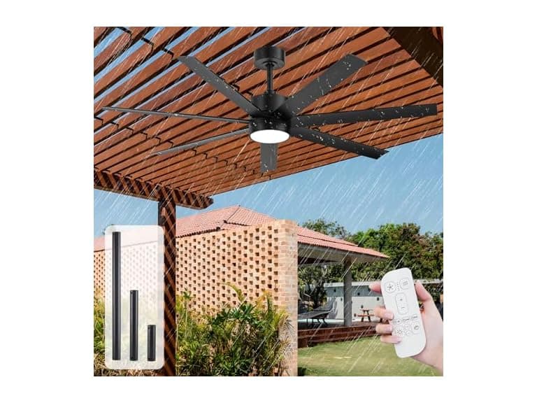 XCWIIE Waterproof Outdoor Ceiling Fan