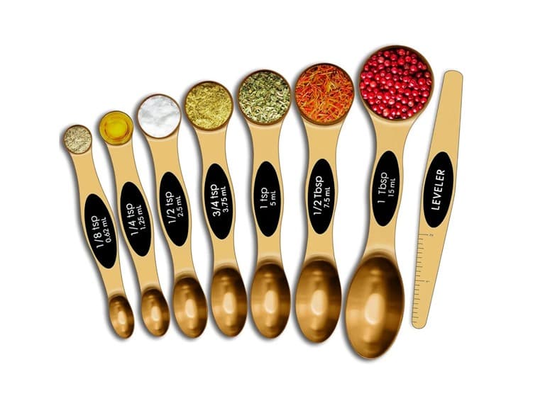 8-Pc Stackable Magnetic Measuring Spoons - Image 1