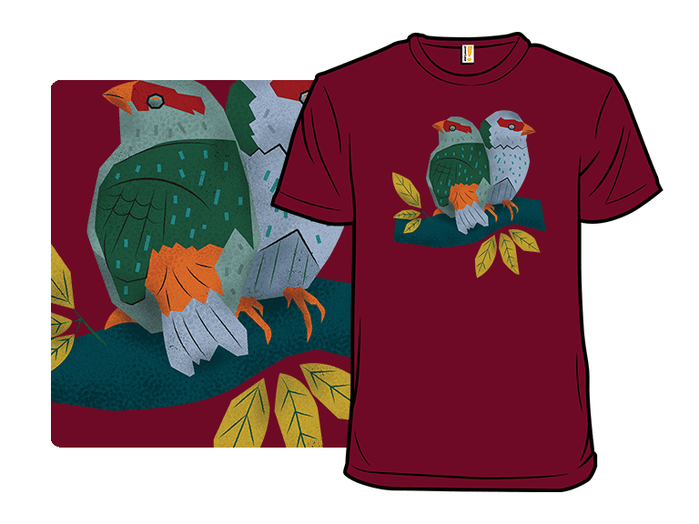 Birds Together on the Branch