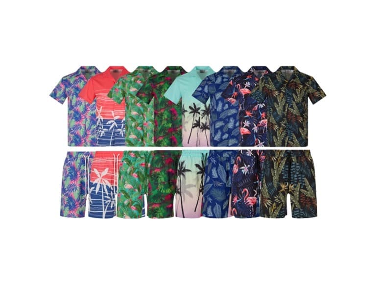 2Pc Mens Top & Bottom Beach Set - Image 1