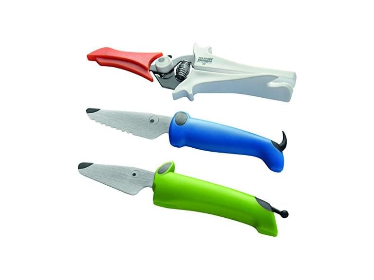 Kuhn Rikon Kinderkitchen® Kids Chef Knife Set With Scissors, 3 Pieces - Image 1