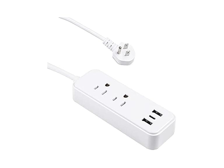 Clear Power 2-Outlet Power Strip - Image 1