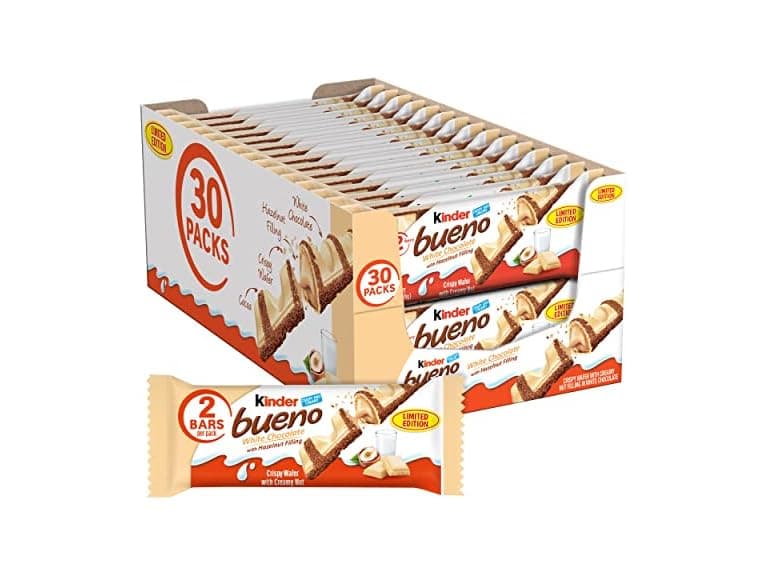 Kinder Bueno White Choc Hazelnut Bars 30 - Image 1