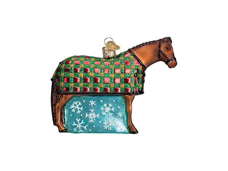 Old World Christmas Glass Blown Ornament Horse - Image 1