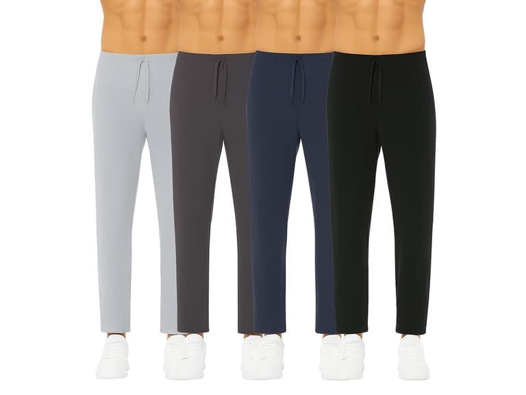 4Pk Asst Mens Butter Soft Lounge Pants - Image 1