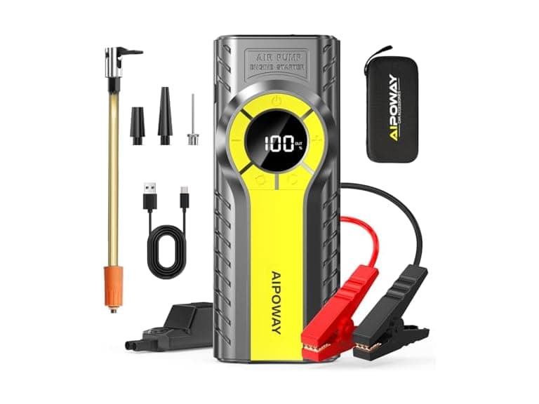 AIPOWAY Car Jump Starter with Air Compressor - Image 1