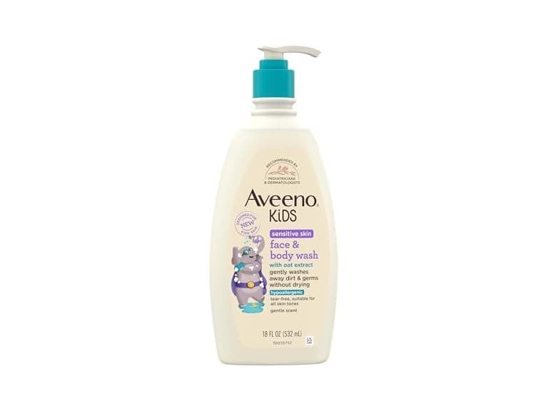 Aveeno Kids Sensitive Skin Face & Body Wash - Image 1