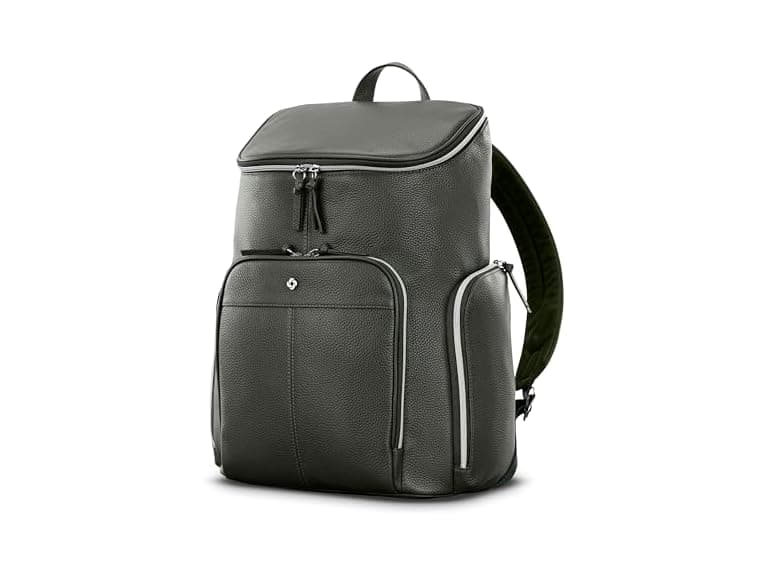 Samsonite Mobile Solution Leather Deluxe Backpack - Image 1