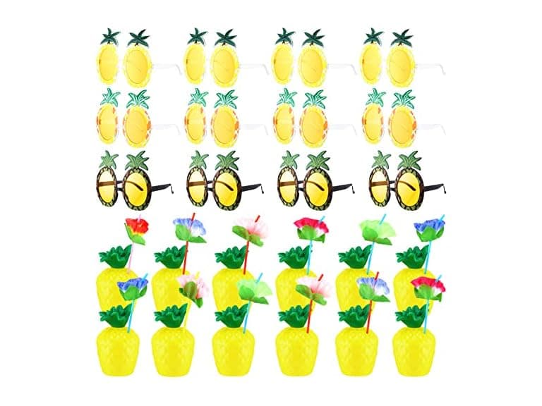 12 Pack Party Pineapple Cup with Glasses - Image 1