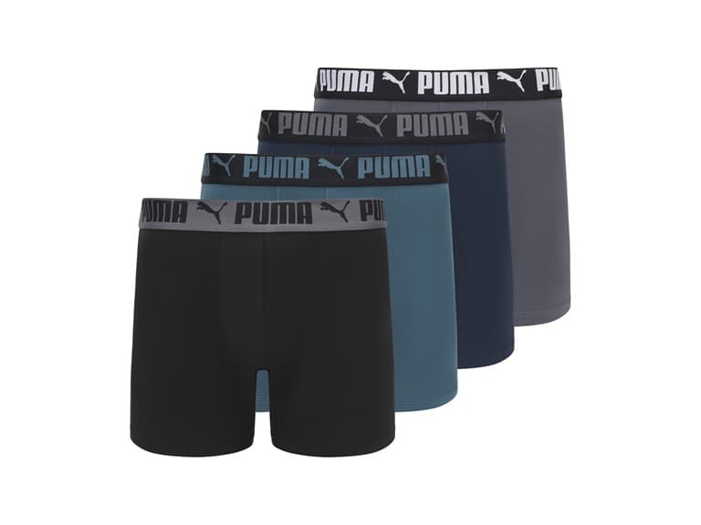 PUMA Men's 4-Pack Active Stretch Boxer Briefs - Image 1