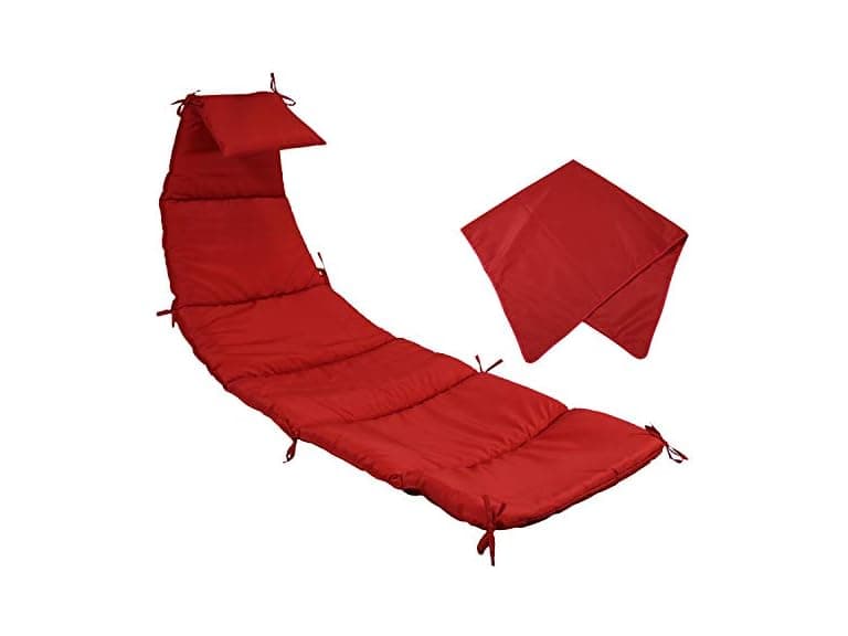 Sunnydaze Decor Red Lounge Cushion - Image 1