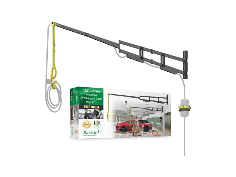 Barkan 63" Protective EV Charging Cable Wall Arm