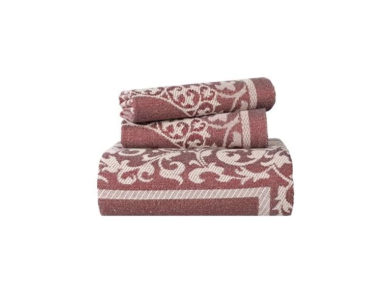 Superior Cotton Blend Bedspread Set Jacquard Floral - Image 1