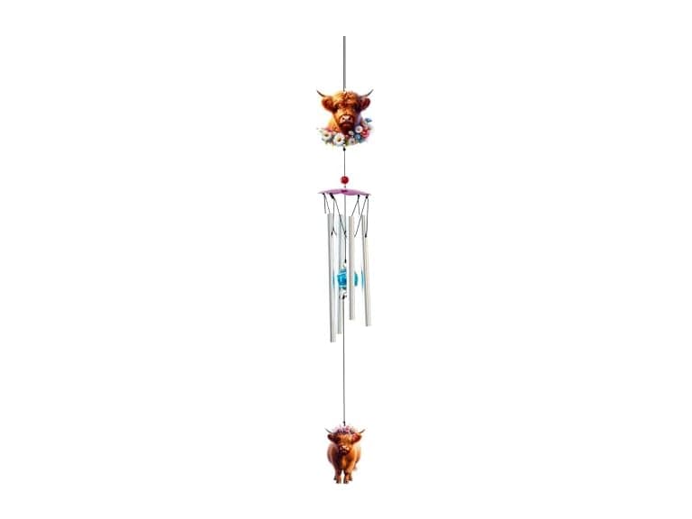 Spoontiques Highland Cow Wind Chime - Image 1