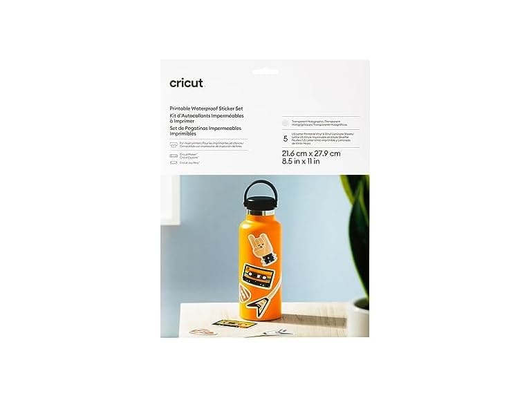 Cricut Printable Waterproof Sticker Set - Transparent - Image 1