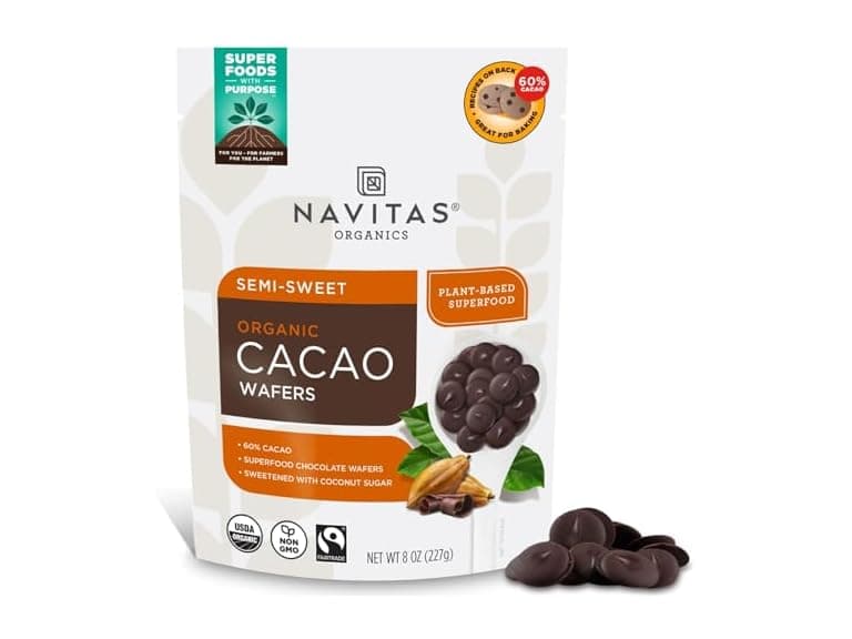 Navitas Organics Semi-Sweet Cacao Wafers - Image 1