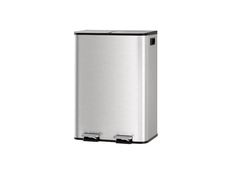 GAOMON Dual Trash Can, 2 x 8 Gal  - Image 1