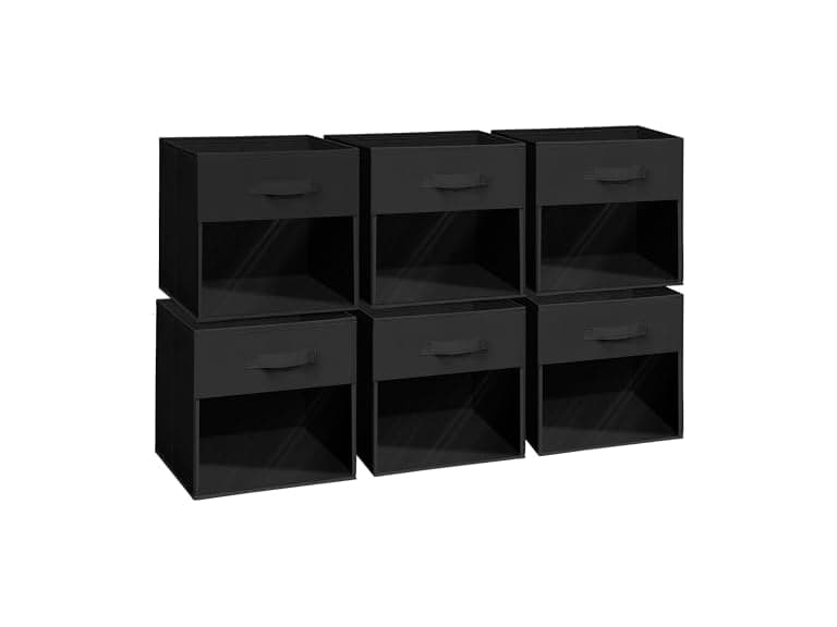 Easi 11 inch Cube Storage Bins, 6 Pack  - Image 1