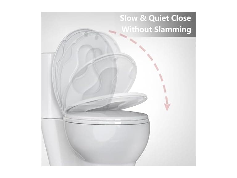 OUTLANE White Elongated Toilet Seat