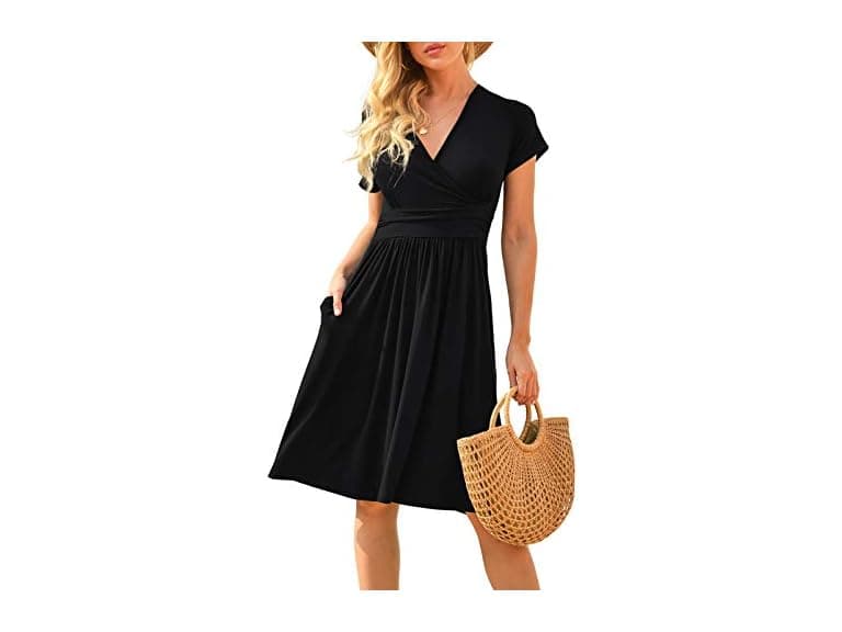 Lilbetter Women (L) Summer Casual Dress Black - Image 1